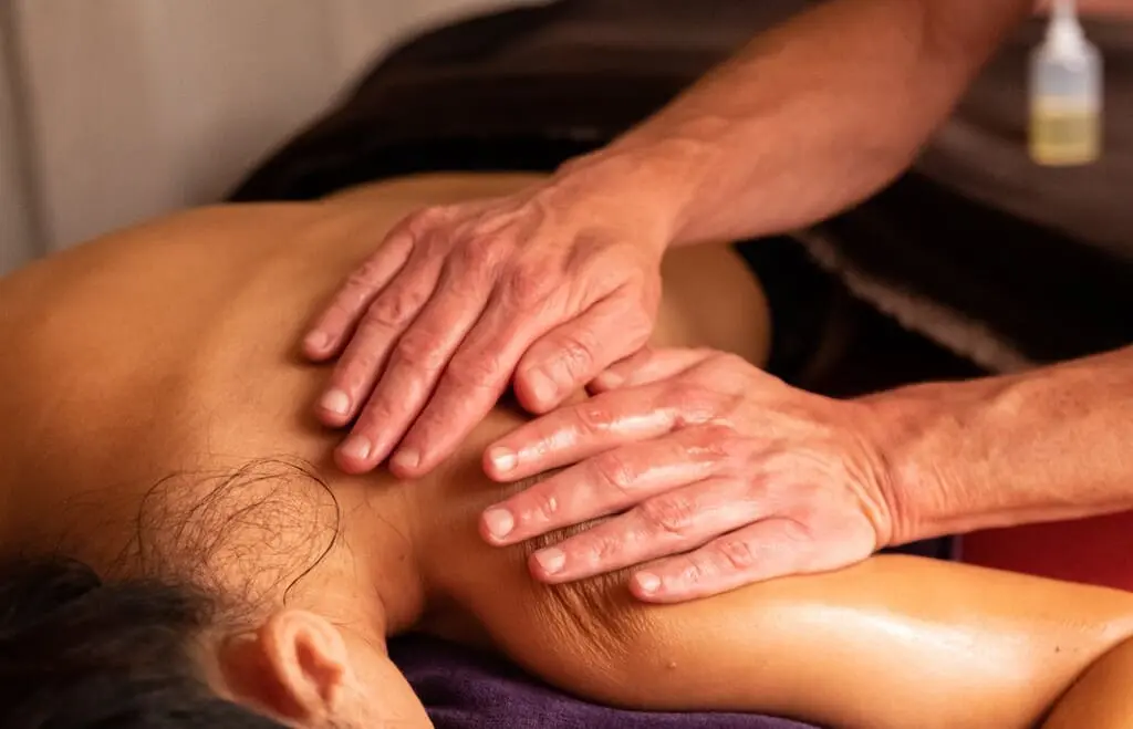 Olivier schmitt en plein massage